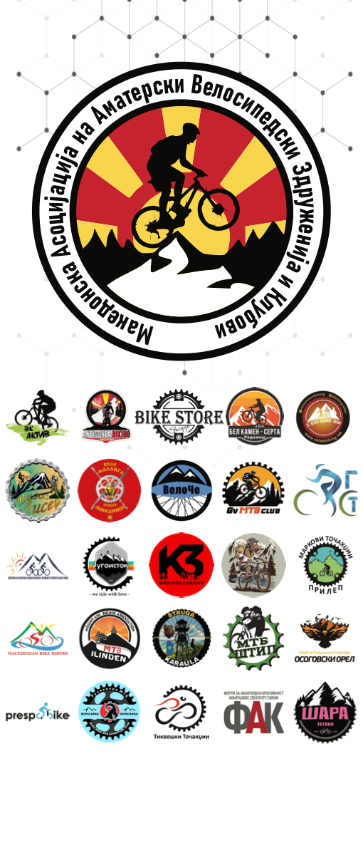 Клубови членки на МААВЗК - Македонска Асоцијација на Аматерски Велосипедски Здруженија и Клубови
